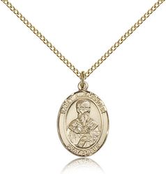 Gold Filled St. Alexander Sauli Patron Saint Medal Pendant - Medium" itemprop="image