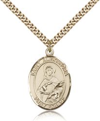 Gold Filled St. Alexandra Patron Saint Medal Pendant - Large" itemprop="image