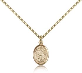 Gold Filled St. Alexandra Patron Saint Medal Pendant - Small" itemprop="image