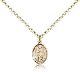 Gold Filled St. Alice Patron Saint Medal Pendant - Small" itemprop="image