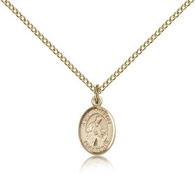 Gold Filled St. Ambrose Patron Saint Medal Pendant - Small" itemprop="image