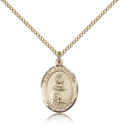 Gold Filled St. Anastasia Patron Saint Medal Pendant - Medium" itemprop="image