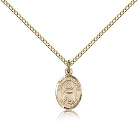 Gold Filled St. Anastasia Patron Saint Medal Pendant - Small" itemprop="image