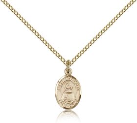 Gold Filled St. Anastasia Patron Saint Medal Pendant - Small" itemprop="image