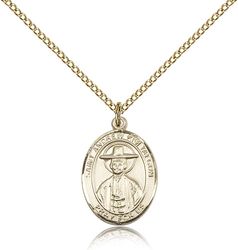 Gold Filled St. Andrew Kim Taegon Patron Saint Medal Pendant - Medium" itemprop="image