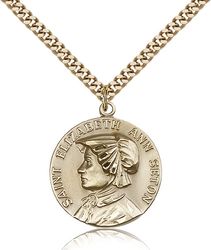 Gold Filled St. Ann Medal Pendant" itemprop="image