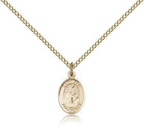 Gold Filled St. Ann Patron Saint Medal Pendant - Small" itemprop="image