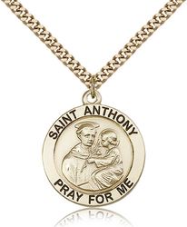 Gold Filled St. Anthony Medal Pendant" itemprop="image