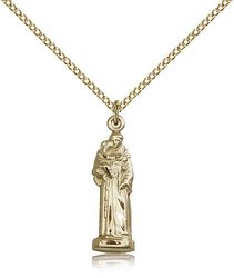 Gold Filled St. Anthony Medal Pendant" itemprop="image