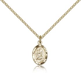 Gold Filled St. Anthony Medal Pendant" itemprop="image