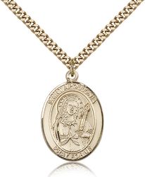 Gold Filled St. Apollonia Patron Saint Medal Pendant - Large" itemprop="image