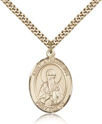 Gold Filled St. Athanasius Patron Saint Medal Pendant - Large" itemprop="image