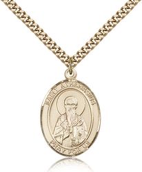 Gold Filled St. Athanasius Patron Saint Medal Pendant - Large" itemprop="image