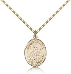 Gold Filled St. Athanasius Patron Saint Medal Pendant - Medium" itemprop="image