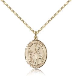 Gold Filled St. Austin Patron Saint Medal Pendant - Medium" itemprop="image