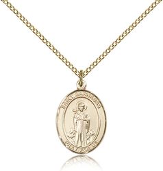 Gold Filled St. Barnabas Patron Saint Medal Pendant - Medium" itemprop="image