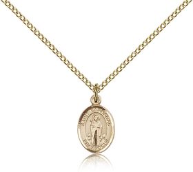 Gold Filled St. Barnabas Patron Saint Medal Pendant - Small" itemprop="image