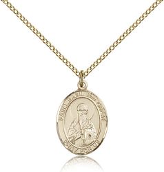 Gold Filled St. Basil the Great Patron Saint Medal Pendant - Medium" itemprop="image