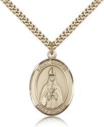 Gold Filled St. Blaise Patron Saint Medal Pendant - Large" itemprop="image