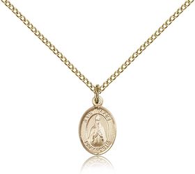 Gold Filled St. Blaise Patron Saint Medal Pendant - Small" itemprop="image