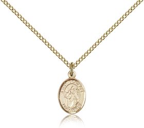 Gold Filled St. Boniface Patron Saint Medal Pendant - Small" itemprop="image