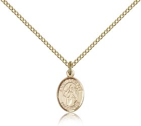 Gold Filled St. Boniface Patron Saint Medal Pendant - Small" itemprop="image