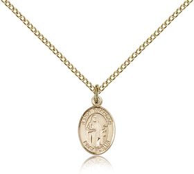 Gold Filled St. Brendan the Navigator Patron Saint Medal Pendant - Small" itemprop="image