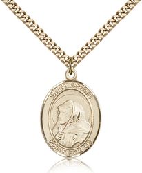 Gold Filled St. Bruno Patron Saint Medal Pendant - Large" itemprop="image