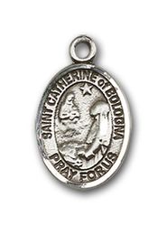 Gold Filled St. Catherine Of Bologna Patron Saint Medal Pendant - Small" itemprop="image