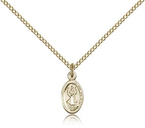 Gold Filled St. Christopher Medal Pendant" itemprop="image