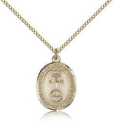 Gold Filled St. Christopher Medal Pendant" itemprop="image