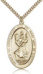 Gold Filled St. Christopher Medal Pendant" itemprop="image