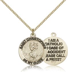 Gold Filled St. Christopher Medal Pendant" itemprop="image