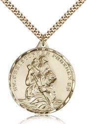 Gold Filled St. Christopher Medal Pendant" itemprop="image