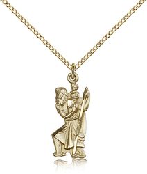 Gold Filled St. Christopher Medal Pendant" itemprop="image