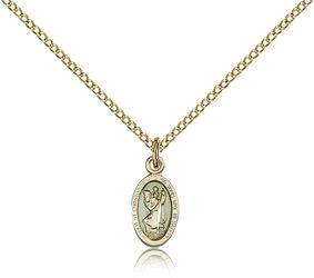 Gold Filled St. Christopher Medal Pendant" itemprop="image