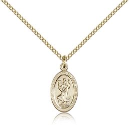 Gold Filled St. Christopher Medal Pendant" itemprop="image