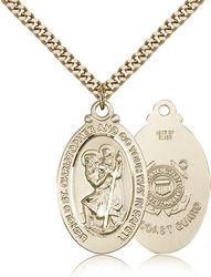 Gold Filled St. Christopher Medal Pendant" itemprop="image