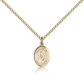 Gold Filled St. David of Wales Patron Saint Medal Pendant - Small" itemprop="image