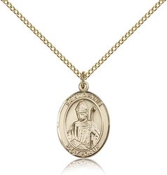 Gold Filled St. Dennis Patron Saint Medal Pendant - Medium" itemprop="image