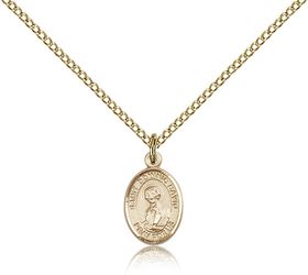 Gold Filled St. Dominic Savio Patron Saint Medal Pendant - Small" itemprop="image