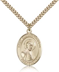 Gold Filled St. Edmund Campion Patron Saint Medal Pendant - Large" itemprop="image