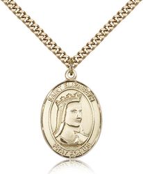 Gold Filled St. Elizabeth of Hungary Patron Saint Medal Pendant - Large" itemprop="image