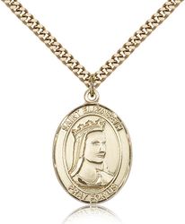 Gold Filled St. Elizabeth of Hungary Patron Saint Medal Pendant - Large" itemprop="image