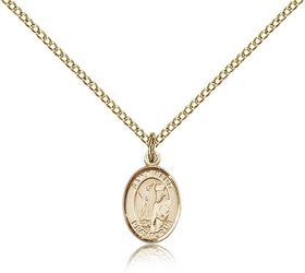 Gold Filled St. Elmo Patron Saint Medal Pendant - Small" itemprop="image