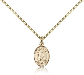 Gold Filled St. Emily de Vialar Patron Saint Medal Pendant - Small" itemprop="image