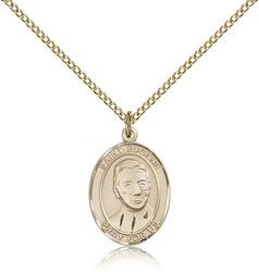 Gold Filled St. Eugene de Mazenod Patron Saint Medal Pendant - Medium" itemprop="image