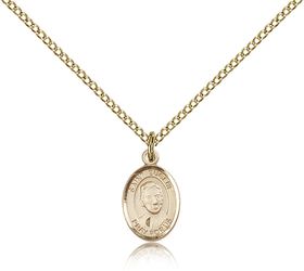 Gold Filled St. Eugene de Mazenod Patron Saint Medal Pendant - Small" itemprop="image