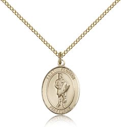 Gold Filled St. Florian Patron Saint Medal Pendant - Medium" itemprop="image