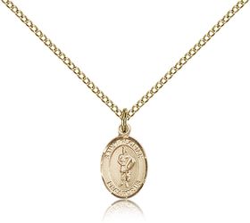 Gold Filled St. Florian Patron Saint Medal Pendant - Small" itemprop="image